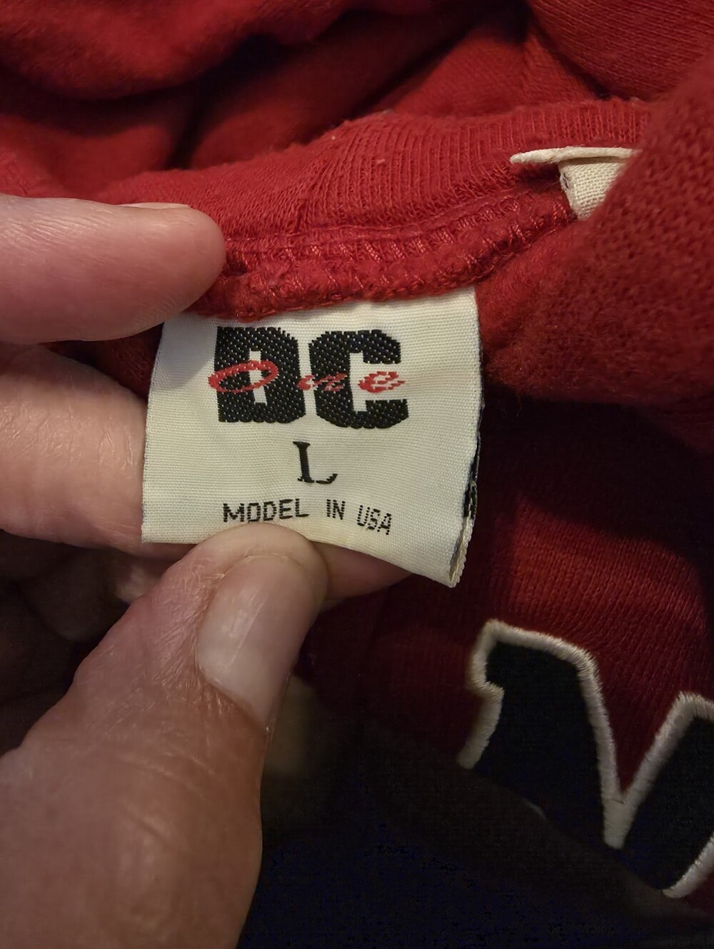 DC Red Men's Zip-Up Sweater